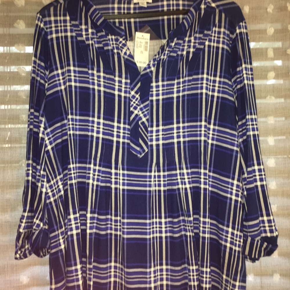 PLAID POPOVER SHIRT